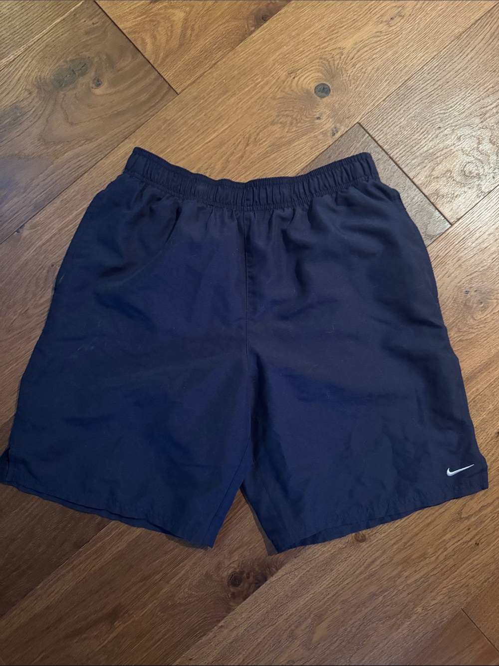 Nike Men's Navy Athletic Shorts with Swoosh